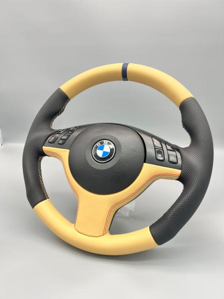 BMW 3er E46 E39 M Beige Sport Lenkrad Neu Beziehen